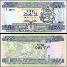 Solomon Islands 50 Dollars, 1986 ND, P-17, UNC