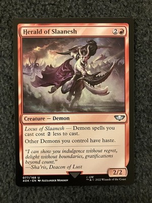 Magic MTG - Herald of Slaanesh - Universes Beyond: Warhammer 40000
