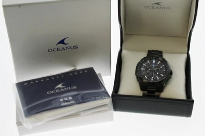 Used CASIO Casio Oceanus OCW G1000B 1AJF GPS Radio Solar Black Dial Men s USED A
