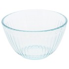 Pyrex 7401 3-Cup Sculpted Glass Mixing Bowl - Made in USA