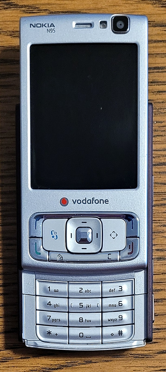Nokia N95 - Silver and Black ( Vodafone ) Super Rare GSM
