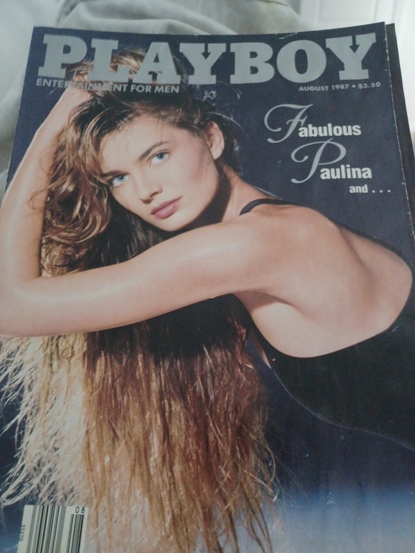 VINTAGE PLAYBOY MAGAZINE AUGUST 1987 PAULA PORIZKOVA  GOOD CONDITION