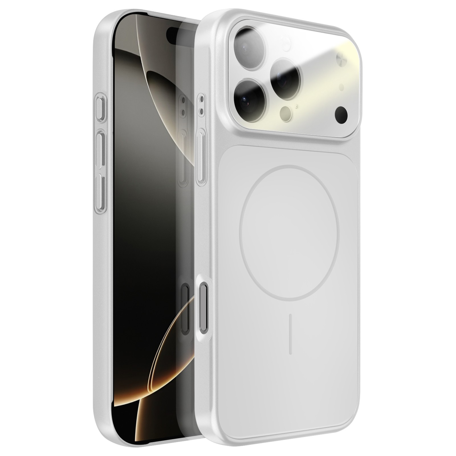 Coque iPhone 16 Pro rigide anti-rayures résolvant le problème de bris des objectifs photo