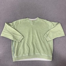 Tommy Bahama Sweater Mens Large Green Cotton ...