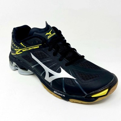 Mizuno Wave Lightning Z6 ブラック/ゴールド Mizuno Wave Lightning Z Black Silver Yellow Womens Traction