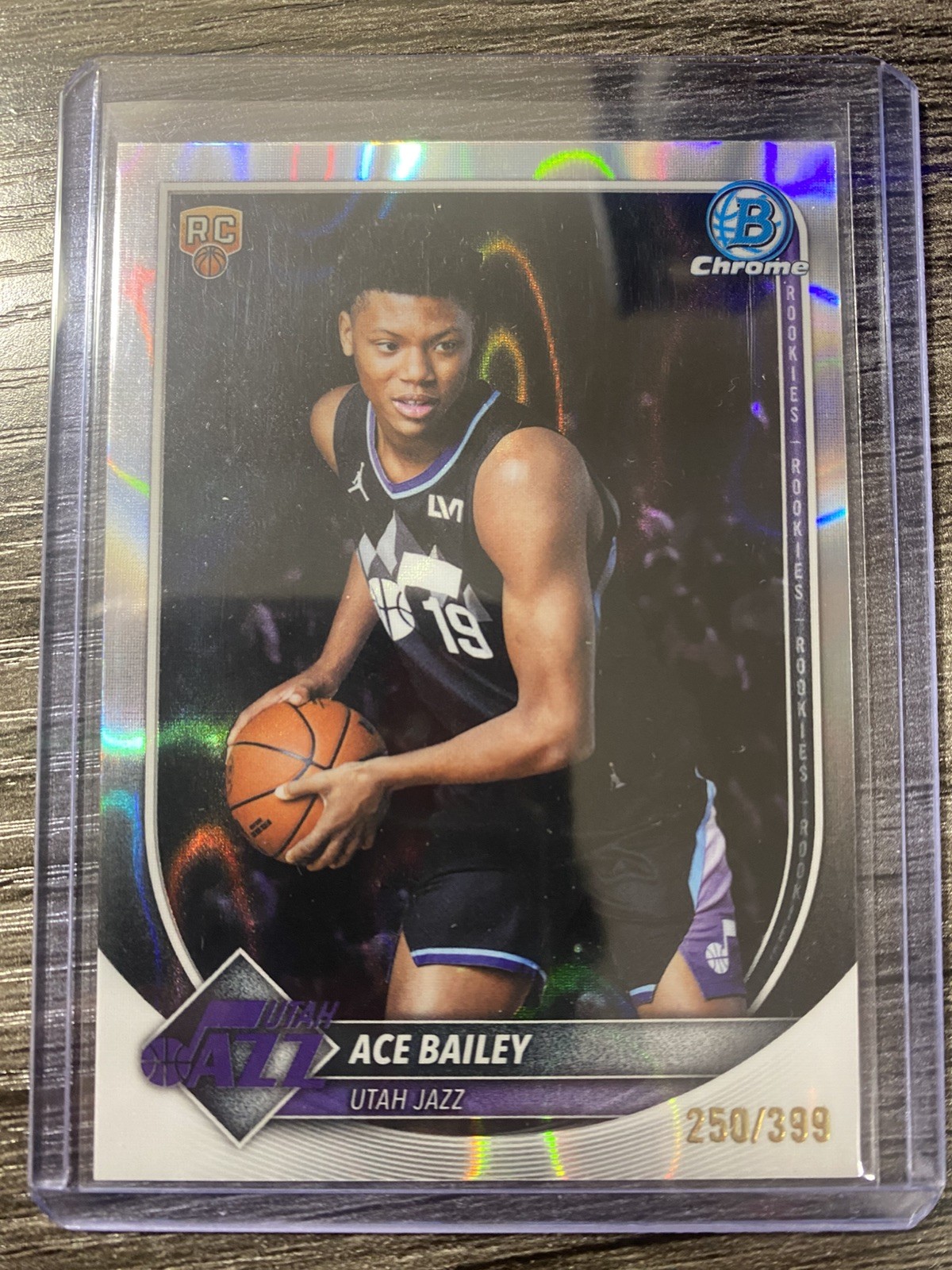 2025-26 Bowman Chrome - Ace Bailey #BCV-5 Lava Refractor /399 (RC) Jazz