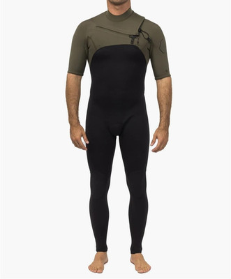 VISSLA Men's 2/2 HIGH SEAS II SS FULL CZ Wetsuit - ARM - Large