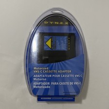 Vintage Dynex Motorized VHS-C Cassette Adapter New Old Stock Sealed DX-DA100611