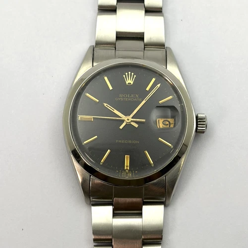 Authentic Rolex Oysterdate Precision Ref 6694 Thick Bracelet 1969