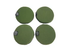 QTY (4) US Military Oregon Aero Helmet Pads - Green / Black Size 8 - USED