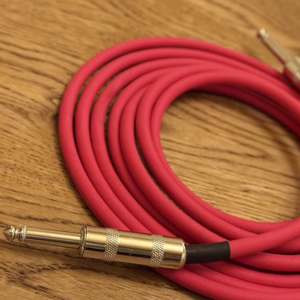 Cabo de guitarra 10 pés BELDEN 8412 vermelho com Switchcraft 280/280 – Novo em folha - Imagem 3 de 4