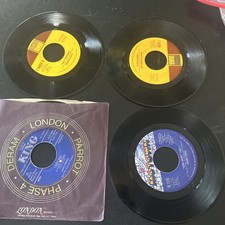 Lot of 4 Diana Ross James Brown Marvin Gaye 45 RPM Records