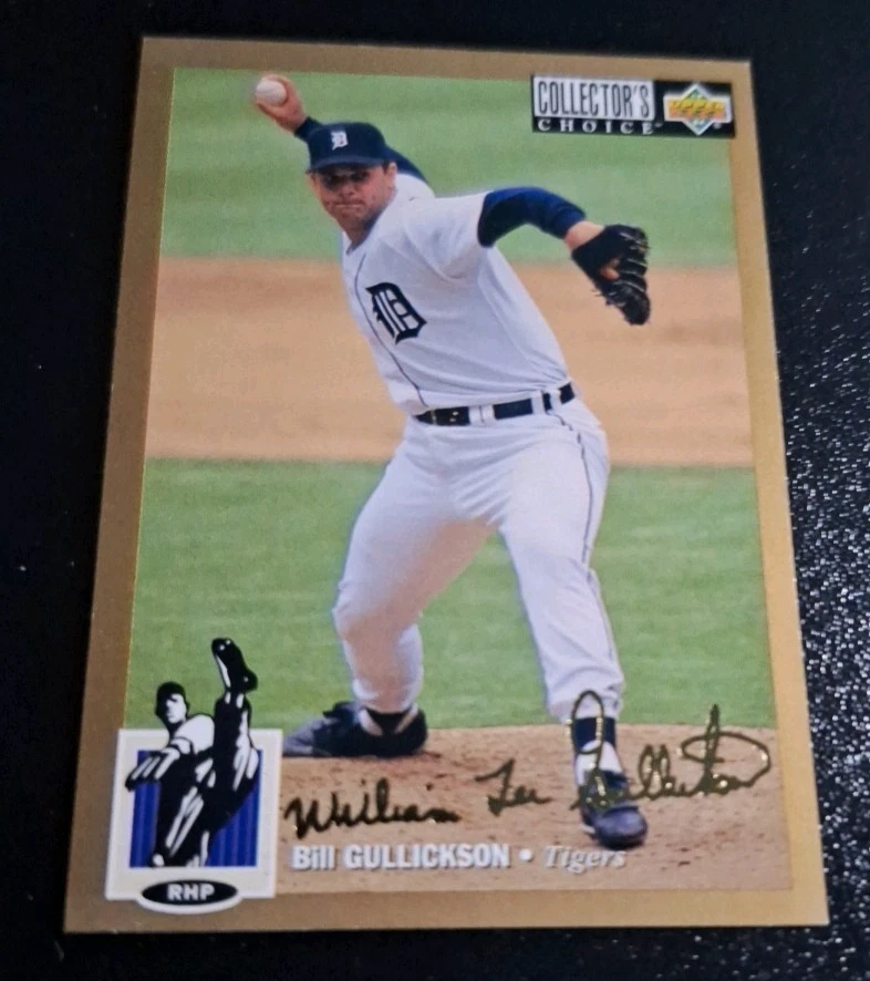 1994 COLLECTOR'S CHOICE GOLD SIGNATURE SP #118 BILL GULLICKSON DETROIT TIGERS