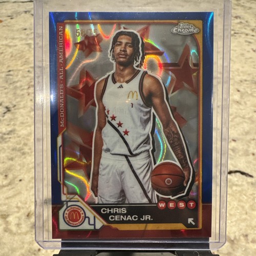 2025 Topps Chrome Mcdonald's - Chris Cenac Jr. #11 Blue Lava Refractor /75