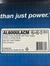 AL600ULACM Access Power Controller W/Power Supply/Charger, 8 Fused Relay Outputs