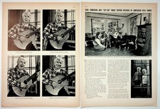 Carl Sandburg Git-Tar Folk Songs Magazine Article 1938 Poet Author Ephemera