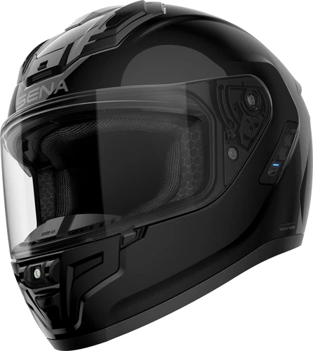 Sena Phantom Full Face Bluetooth Mesh-Com Helmet Gloss Black Medium