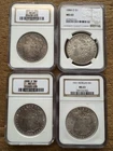 Morgan Silver Dollar NGC MS63 Uncirculated 1883 O 1888 1884O 1921 Lot 4