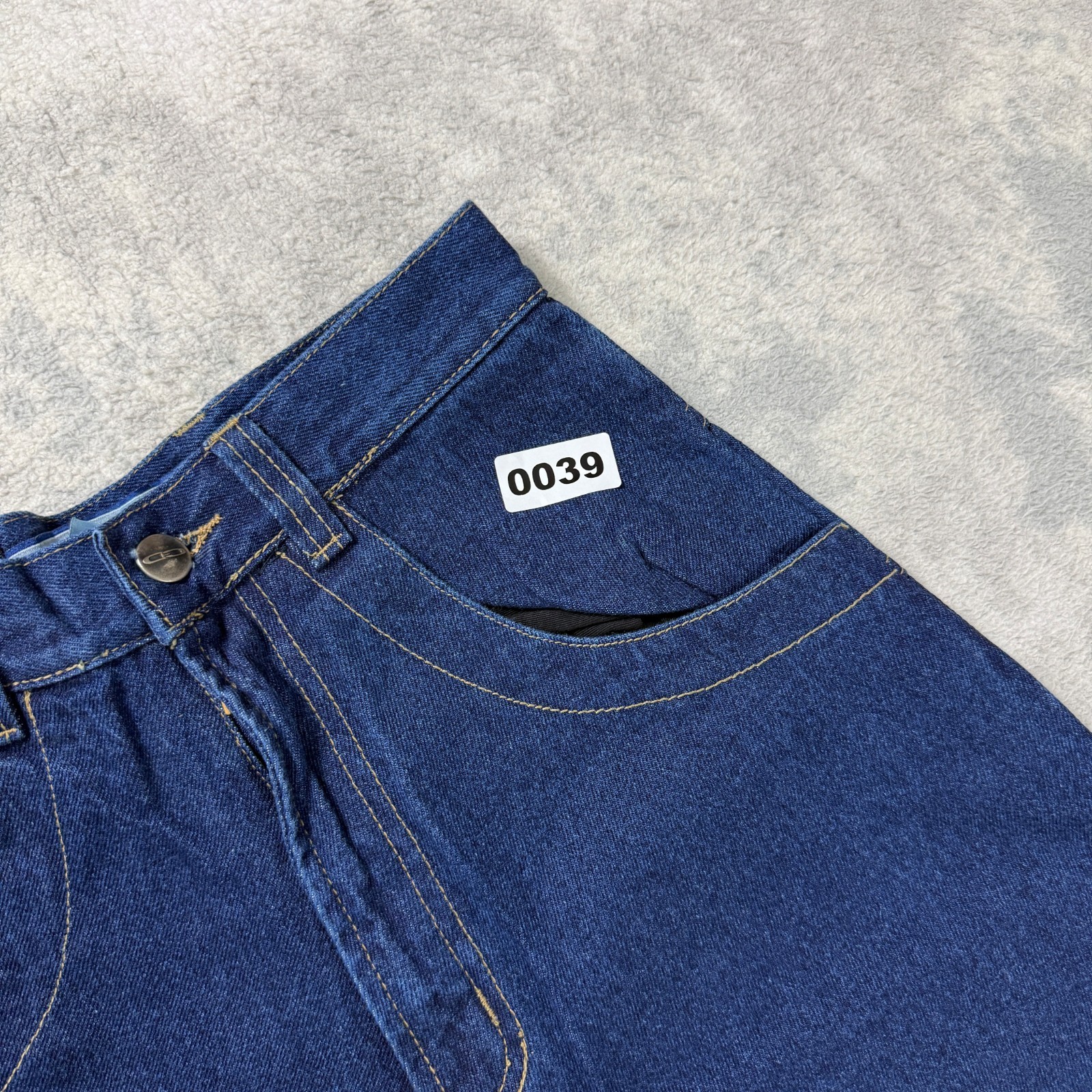 Vintage Criminal Damage 2000s Y2K Blue Sz 26 Blunt Skater Oversized Baggy Jeans image 4