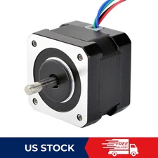 STEPPERONLINE Nema 17 Stepper Motor Dual Shaft 37oz.in 0.4A 34mm DIY 3D Printer