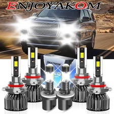 For GMC Yukon XL 2500 2000-2006 Combo LED Headlight Bulbs Hi/Low Beam+Fog Light