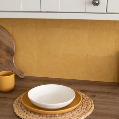 d-c-fix Micro Cement Gold 15,25 x 15,25 cm selbstklebende Vinyl Wandfliesen