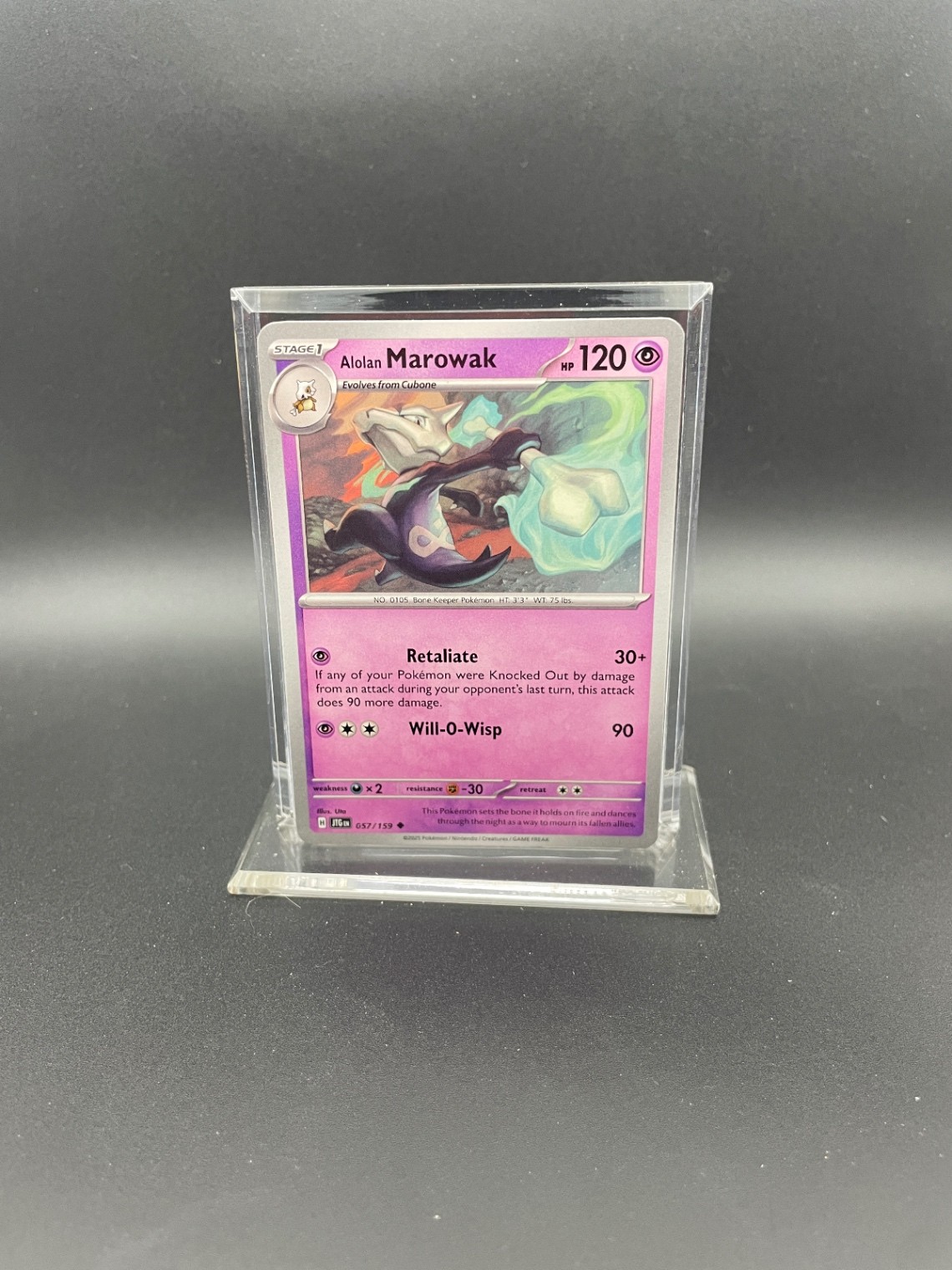 Alolan Marowak Uncommon SV09: Journey Together 057/159 LP-NM