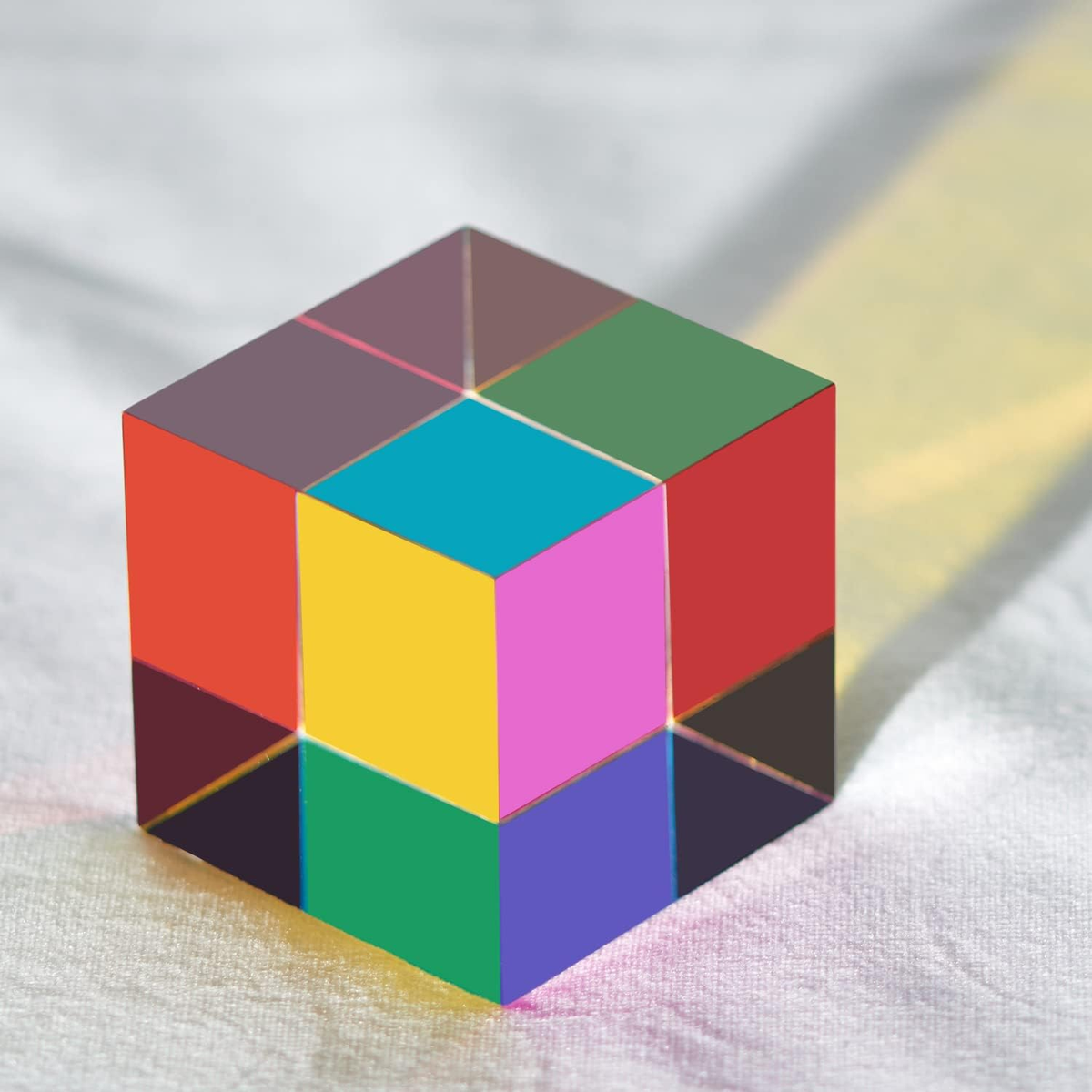 Original Optical Color Cube (40Mm) - Cyan, Magenta & Yellow