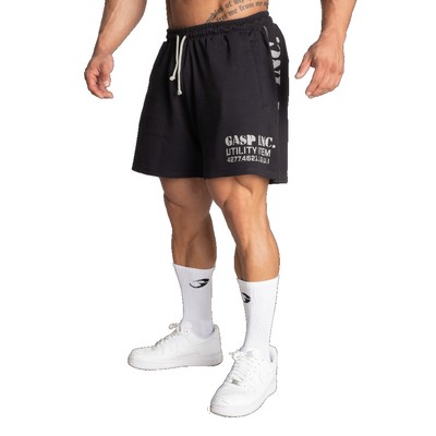 GASP Thermal Shorts 6'' Asphalt Black kurze Herren Sporthose Bodybuilding Wear