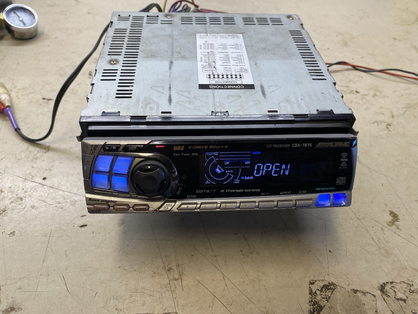 Alpine CDA-7875 CD Player Car Radio Am/FM Stereo Receiver Deck