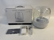 Harman Kardon Aura Studio White Wireless Speaker w/ Bluetooth USB Wired Phone
