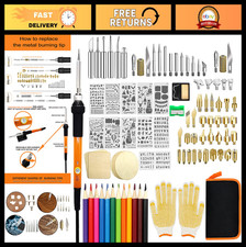 Wood Burning Kit - 110 Pieces, Adjustable Temp 200-420 C, Professional Tool for