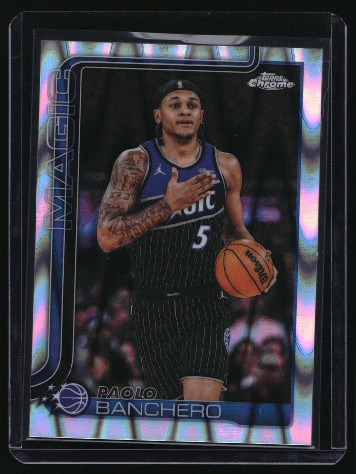 2026 Topps Chrome Basketball RayWave Refractor #5 Paolo Banchero 2026 Topps Chrome Basketball RayWave Refractor #5 Paolo Banchero
