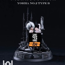 Youerha 2B Kneeling posture Nsfw 1/18 Figure 3DPrint Model Unassembled Unpainted