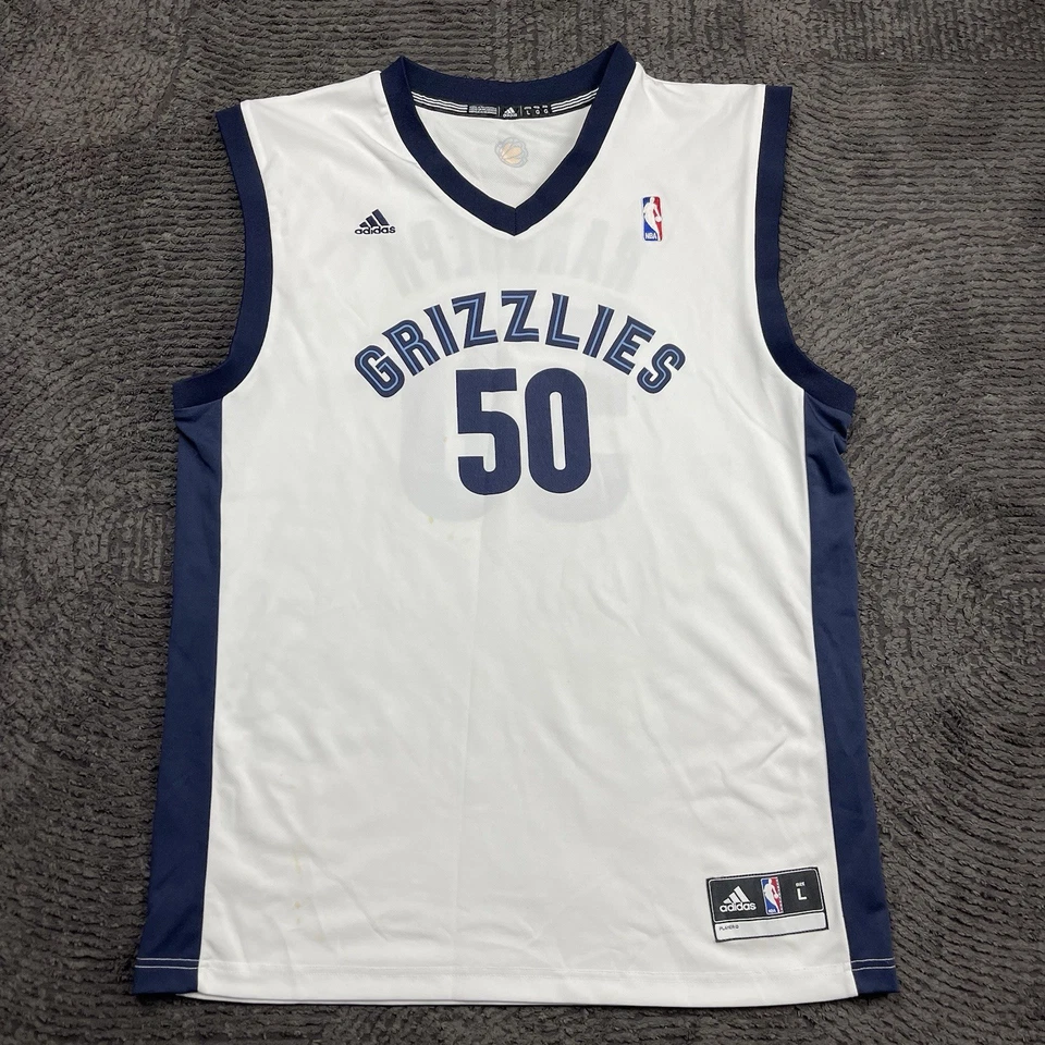 Adidas NBA Zach Randolph #50 Memphis Grizzlies Jersey Men’s Large White Blue  - Image 2 of 4