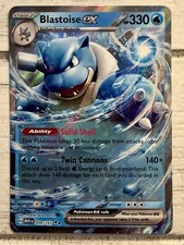Blastoise ex #9/165 Scarlet & Violet Pokemon 151 Card! MM/MINT!!
