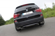 FOX Sportauspuff BMW X3 F25, 35d, Endrohr 2x90mm je rechts/links rund