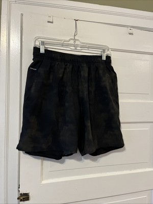 SKORA Qwick-Dry Running Athletic Shorts Black Green Lined Men's Medium M (LS)