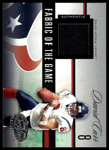 2006 Leaf Certified Materials/100 / David Carr GAME-USED PATCH /100