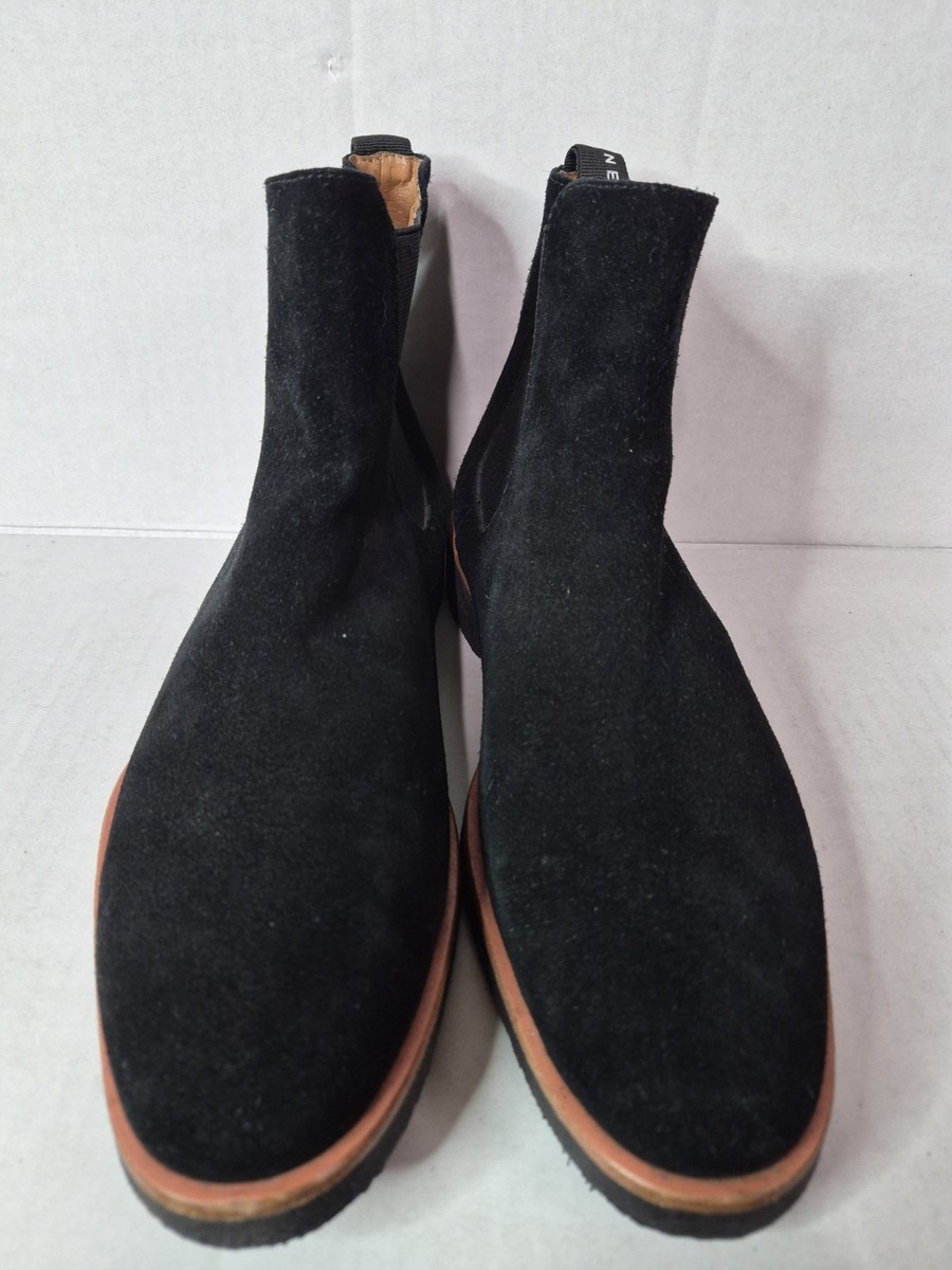 New Republic by Mark Mcnairy Black Suede Chelsea Boots Size  display picture 3
