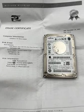 Fujitsu MHW2160BHPL 160GB SATA 2.5 HDD Apple M80+S 655-1369B