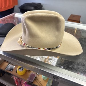 Chapeau Cowboy Resistol Vintage Noir - Feutre Laine XXX Castor - Taille 7-1/8