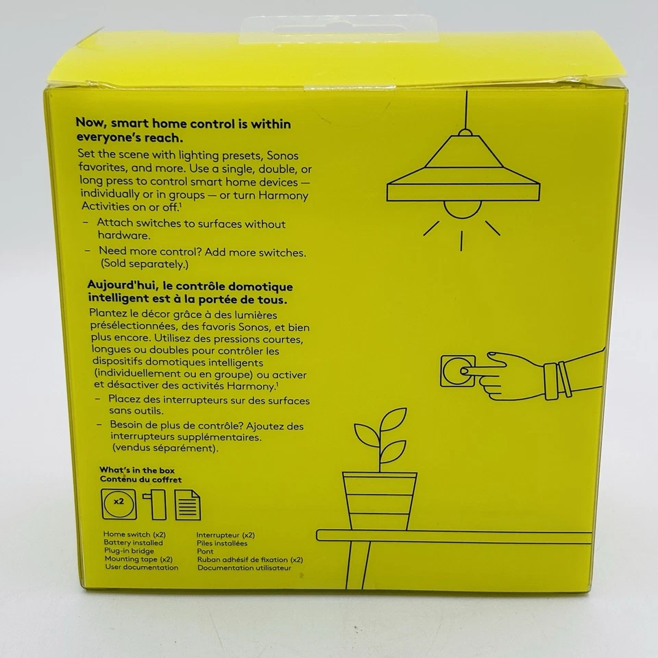 Logitech POP Add-On Smart Home Switch Button White 915-000274 - Image 2 of 3