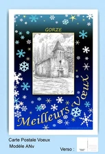 CP ANv 57155 POSTCARD GREETINGS BLUE 57 GORZE