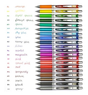 Pentel EnerGel RTX Retractable Gel Pen, Medium (0.7mm), All Colors, Pack of 1