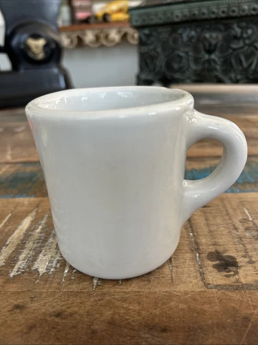Vintage Tepco USA Restaurant Ware Coffee Mug Heavy White Excellent Clean