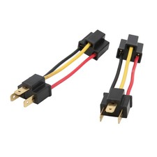 2pcs H4 Headlight Socket Converter Head Light Wiring Harness Adapter Plug For