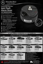 Genuine Factory Oem Mercedes-benz Anti-theft Alarm Siren A219820322664 Oem New Genuine Factory Oem Mercedes-benz Anti-theft Alarm Siren A219820322664 Oem New