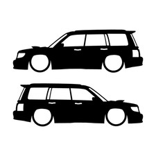 Set Of 2 Car Decal Stickers For Subaru Forester Turbo 1st Gen Sf Set Of 2 Car Decal Stickers For Subaru Forester Turbo 1st Gen Sf