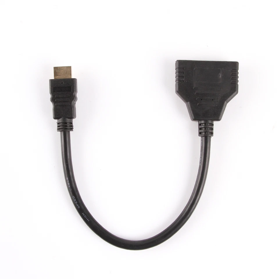 1080P HDMI Male to 2 Dual Female 1 In 2 Out Splitter Cable Adapter Converter PS3 - Image 4 of 4